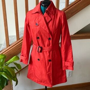 Banana Republic button down belted Orange jacket size S